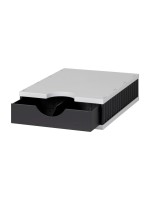 Styro Schubladenbox Styrodoc Uno, 1 Fach und 1 Schublade, schwarz/grau
