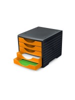 Styro Boîte à tiroirs Styrogreenbox noir/orange