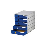 Styro Boîte à tiroirs Styroval-Pro 5 tiroirs, bleu