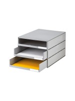 Styro Boîte à tiroirs Styroval Pro Eco 3 tiroirs, gris, ouverts