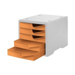 Styro Boîte à tiroirs Styroswingbox Gris clair/abricot