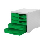 Styro Boîte à tiroirs Styroswingbox Gris clair/Gecko