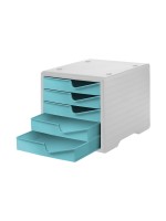Styro Boîte à tiroirs Styroswingbox Gris clair/Aqua