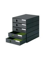 Styroval pro Box with 5 Schubladen geschl., Gehäuse black , Schubladen black 