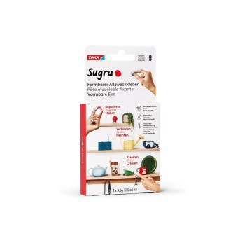 Formbarer Allzweckkleber, 3 x 3,5 g, black 