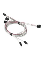 Supermicro HD SAS Kabel: SFF8643-4xSATA,, intern, Mulitilane mit Sideband für Status