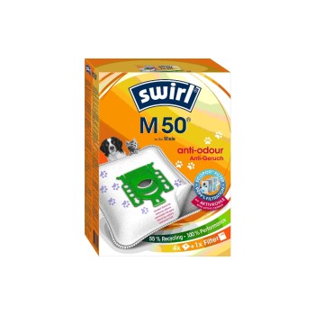 Swirl Staubfilterbeutel MicroPor M50, 4 Stk, for Modelle Cat & Dog von Miele