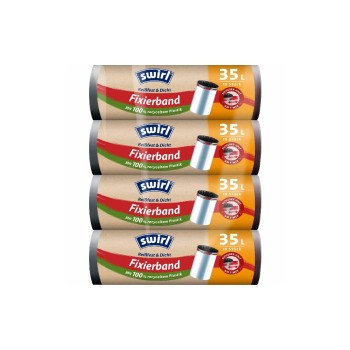 Swirl Sacs poubelle Bande de fixation 35 l, 4 x 10 pièces Swirl Sacs poubelle Bande de fixation 35 l, 4 x 10 pièces