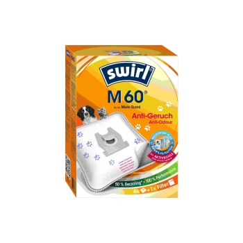 Swirl Staubfilterbeutel MicroPor M60, 4 Stk, für Modelle von Miele Swirl Staubfilterbeutel MicroPor M60, 4 Stk, für Modelle von Miele