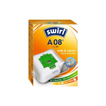 Swirl Staubfilterbeutel A 08 4 Stück, AirSpace Technology