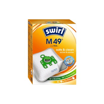 Swirl Staubfilterbeutel M 49 4 Stück, AirSpace Technology