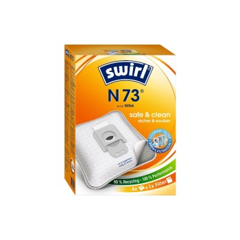 Swirl Staubfilterbeutel N 73 4 Stück, AirSpace Technology