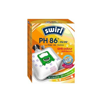 Swirl Staubfilterbeutel PH 86 4 Stück, AirSpace Technology