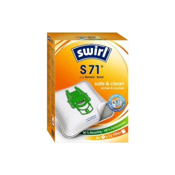 Swirl Staubfilterbeutel S 71 4 Stück, AirSpace Technology