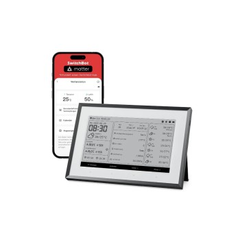 Switchbot E-Ink-Home-Dashboard, Digital Schwarz