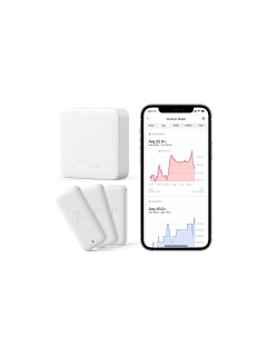 SwitchBot Thermomètre et hygromètre avec Hub Mini Lot de 3 SwitchBot Thermomètre et hygromètre avec Hub Mini Lot de 3