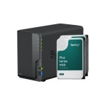 Synology DS223, 2-bay NAS, with 2x 6TB HDD Synology Plus HAT33x