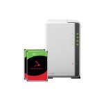 Synology DS223j, 2-bay NAS, with 2x 8TB HDD Seagate IronWolf