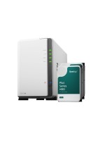 Synology DS223j, 2-bay NAS, with 2x 4TB HDD Synology Plus HAT33x