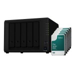 Synology NAS DiskStation DS1522+ 5-bay Synology Plus HDD 80 TB