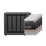Synology DS425+, 4-bay NAS, with 4x 8TB HDD Synology Ent. HAT53x