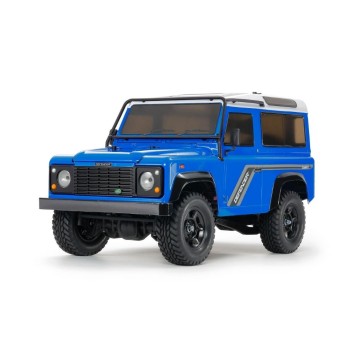 Tamiya Scale Crawler Land Rover Defender D90 bleu, CC-02 1:10, kit de construction