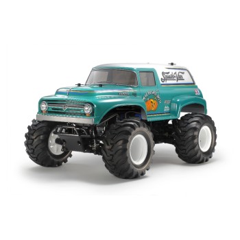 Tamiya Monster Truck Squash Van GF-02 4WD Turquoise, kit de construction, 1:10