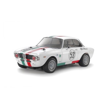 Tamiya Voiture de tourisme Alfa Romeo Giulia Sprint GTA MB-01 Blanc, kit de construction, 1:10 Tamiya Voiture de tourisme Alfa Romeo Giulia Sprint GTA MB-01 Blanc, kit de construction, 1:10