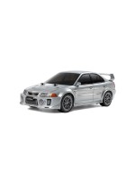 Tamiya Voiture de tourisme Mitsubishi Lancer EVO V TT-02 Kit de construction avec ESC, 1:10