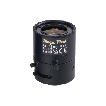Tamron Objektiv M12VM412, 4-12mm, C Mount, 1.2MP, Manual Iris,