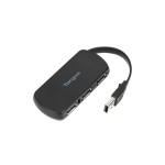 Targus USB HUB 4Port, 2.0, Travel Hub, Plug-und-Play Funktionalität