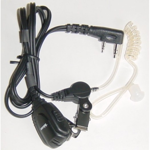Team JD-MAT-K Security Headset - Sicherheits Ohrhörermikrophon mit dursichtigen Schlauch