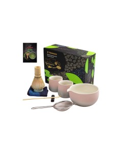TEANAGOO Coffret Matcha 0.51 l, Blanc/Rose