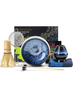 TEANAGOO Coffret Matcha 0.51 l, Bleu foncé