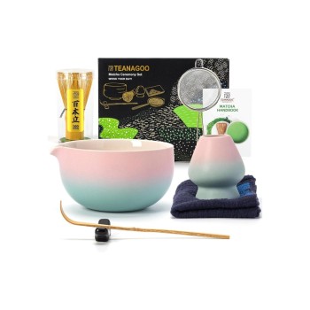 TEANAGOO Coffret Matcha 0.51 l, Bleu/Rose TEANAGOO Coffret Matcha 0.51 l, Bleu/Rose
