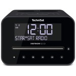 TechniSat DigitRadio 52 CD, schwarz, DAB+ Radiowecker, CD, BT, QI Charge