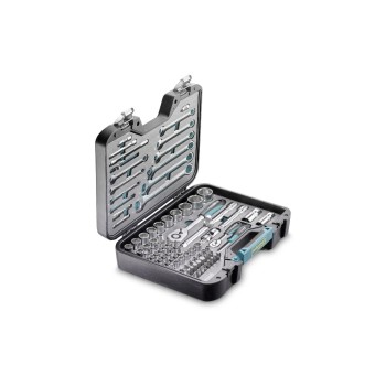 Technocraft Jeu de clés à douille 1/4 + 1/2 86 pièces Technocraft Jeu de clés à douille 1/4 + 1/2 86 pièces