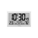 Technoline Horloge murale radio WS 8016 Argenté