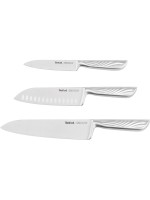 Tefal Jeux de couteaux Precision 3 pièces, acier inoxydable