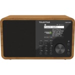 Telestar WLAN-Digitalradio TOP 200, Braun/Holz, Internet, BT 5.3, USB-Rec, App