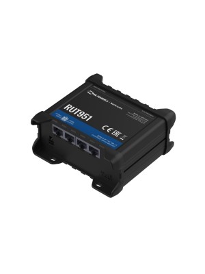 Teltonika LTE Industrierouter with WLAN, RUT951, 4x LAN, 2.4Ghz WLAN-N, Dual-SIM