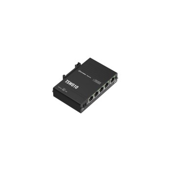 Teltonika TSW010 Industrie Switch, 5x 100Mbps, 2-pin DC, 9-30V, DIN-Rail Teltonika TSW010 Industrie Switch, 5x 100Mbps, 2-pin DC, 9-30V, DIN-Rail