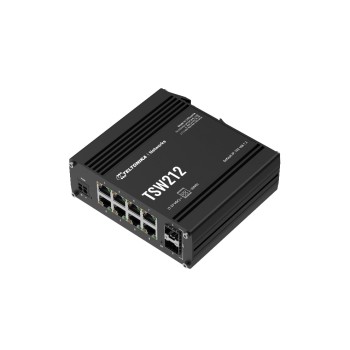 Teltonika TSW212 Industrie managed Switch, 8xGE, 2xSFP, 7-57Volt, DIN-Rail, ohne NT Teltonika TSW212 Industrie managed Switch, 8xGE, 2xSFP, 7-57Volt, DIN-Rail, ohne NT