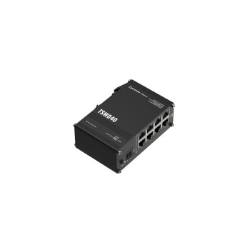 Teltonika TSW010 Industrie PoE+ Switch, 8x 100Mbps, 2-pin DC, 9-30V, Ohne NT Teltonika TSW010 Industrie PoE+ Switch, 8x 100Mbps, 2-pin DC, 9-30V, Ohne NT