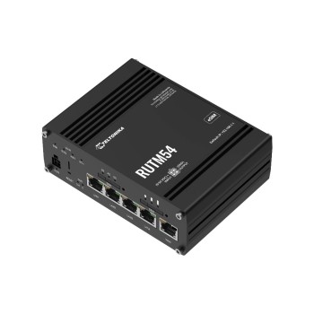 Teltonika 5G/LTE Industrierouter RUTM54, 3.4Gbps 5G, Cat.19, 5xGE, WiFi-5,Dual-Sim Teltonika 5G/LTE Industrierouter RUTM54, 3.4Gbps 5G, Cat.19, 5xGE, WiFi-5,Dual-Sim