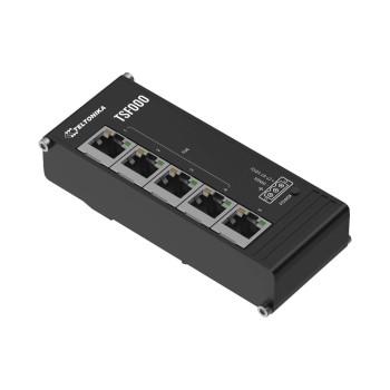 Teltonika TSF000 5Port PoE+ Industrieswitch, Low Profile, 100MBps, 7-57V DC, 120W