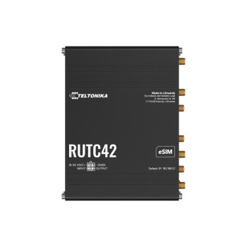 Teltonika RUTC42 LTE Industrierouter WiFi-6, Dual Cat.4 LTE, 5x GE LAN, 2xSIM, 2xeSIM