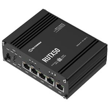 Routeur industriel Teltonika 5G/LTE RUTX50, 3,3 Gbps 5G, 2 Gbps 4G, WiFi-5, 5x GE LAN