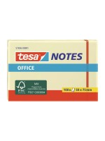 tesa Fiche de bloc-notes Office Notes 100 feuilles, Jaune