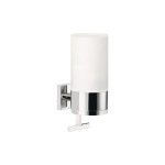 tesa Ensemble de distributeurs de savon Deluxe 230 ml, Argenté/Blanc